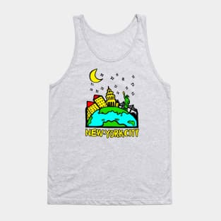 Around the Town New York Kids Souvenir Tank Top